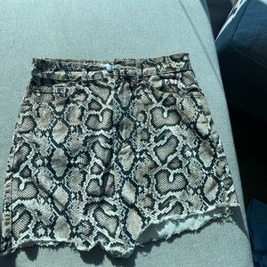 Snakeskin skirt